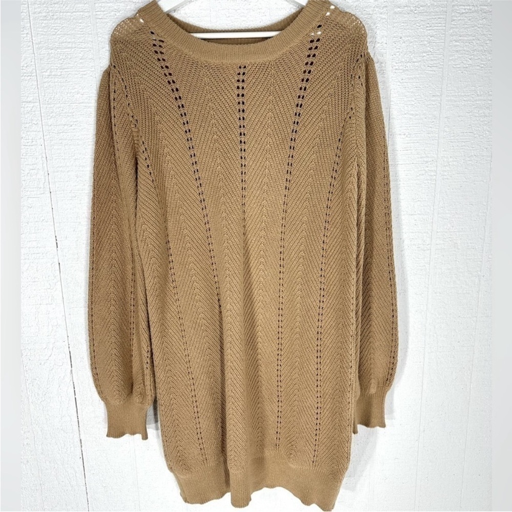 Fable balloon sleeve knit sweater dress size